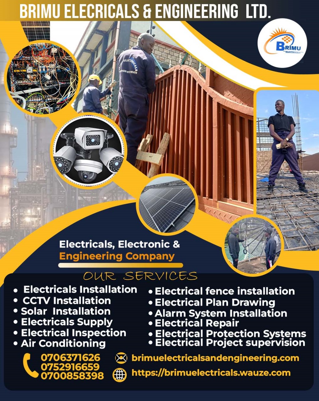 Brimu Electricals Website